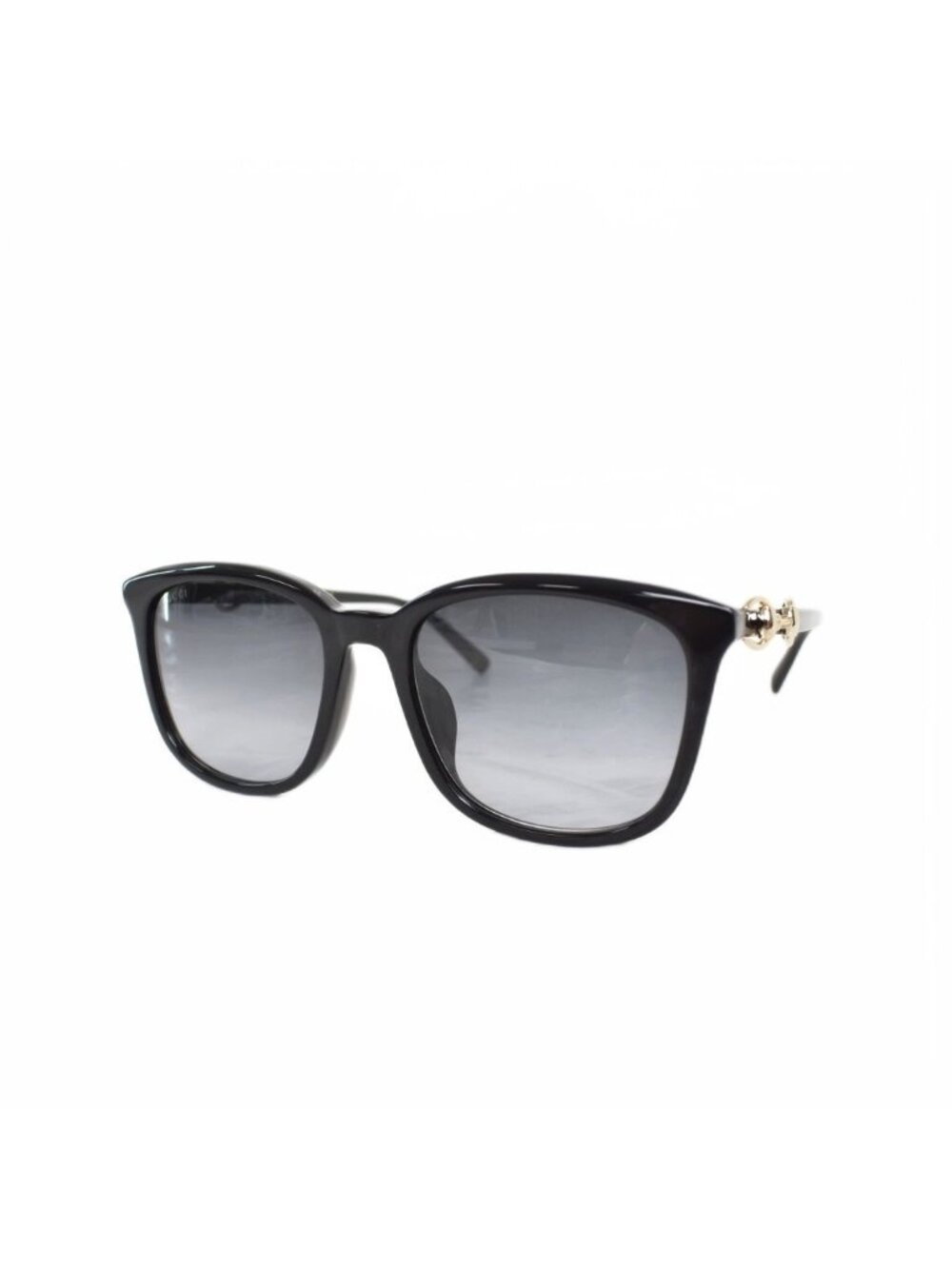 Gucci Horsebit Motif Sunglasses Eyewear Wellington Shape 56 Black